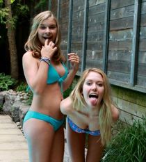 Very slender teens rough