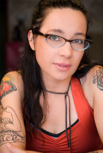 Nude, shaved black mummy,